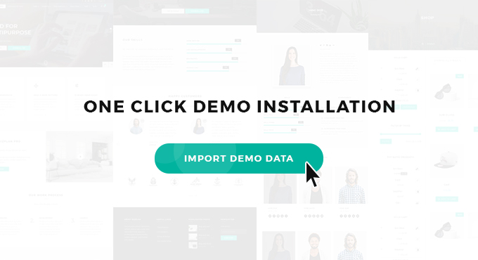 ONE CLICK DEMO IMPORT